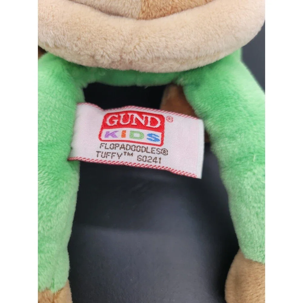 GUND Kids Flopadoodles Tuffy Turtle Plush Toy Green Brown  Animal 60241 8